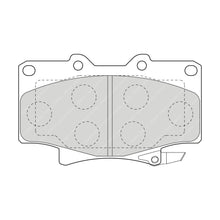 Charger l'image dans la galerie, 4 plaquettes de frein avant Ferodo FDB1502 pour Toyota 4 Runner Land Cruiser..