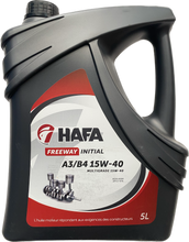Charger l'image dans la galerie, Huile moteur HAFA Freeway Initial A3/B4 15W40 5 Litres ACEA A3/B4, API CI-4/SL