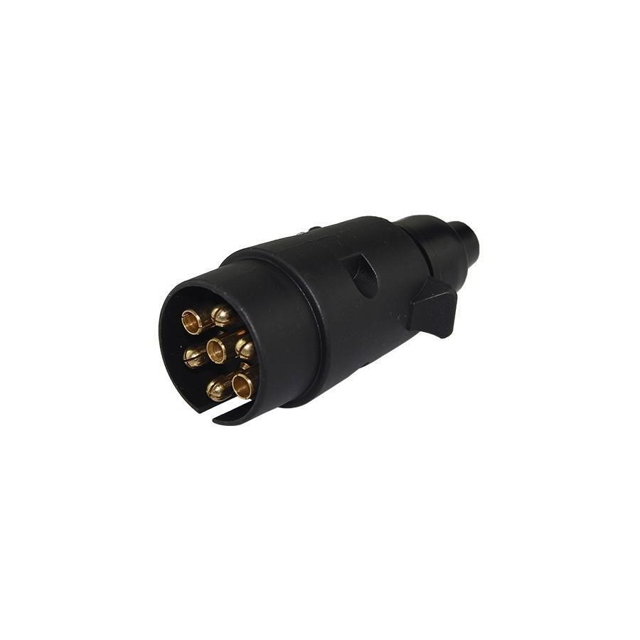Jeu De Prise Mâle Et Femelle 7 Broches Plat Pour Remorque - Adaptateur Universel 12V - Neuf