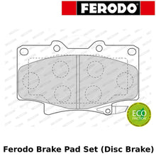 Charger l'image dans la galerie, 4 plaquettes de frein avant Ferodo FDB1502 pour Toyota 4 Runner Land Cruiser..