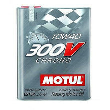Charger l'image dans la galerie, Huile moteur Motul 300V Chrono 10W40 2 Litres 100% Synthése technologie EsterCore