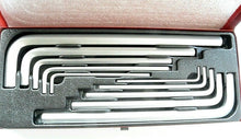 Charger l'image dans la galerie, Coffret de clés mâles 6 pans extra longues métriques 10 pièces King Tony