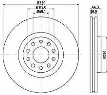 Charger l'image dans la galerie, Disque de freins Pagid 50316 pour Audi A4 Avant A6 Avant Allroad Seat Exeo