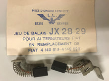 Charger l'image dans la galerie, Jeu de balais (charbon) JX28-29 remplace 4149619 pour Fiat 124-125-130-Dino-850