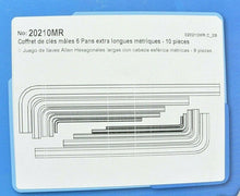 Charger l'image dans la galerie, Coffret de clés mâles 6 pans extra longues métriques 10 pièces King Tony
