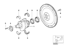 Charger l'image dans la galerie, Original BMW 11211342275 Vilebrequin