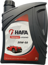 Charger l&#39;image dans la galerie, Huile moteur HAFA Legend 20W50  2 Litres  Minérale Véhicules anciens API CG-4/SH
