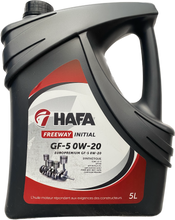 Charger l&#39;image dans la galerie, Huile moteur HAFA Freeway Initial GF-5 0W20  5 Litres pour moteurs hybrides....
