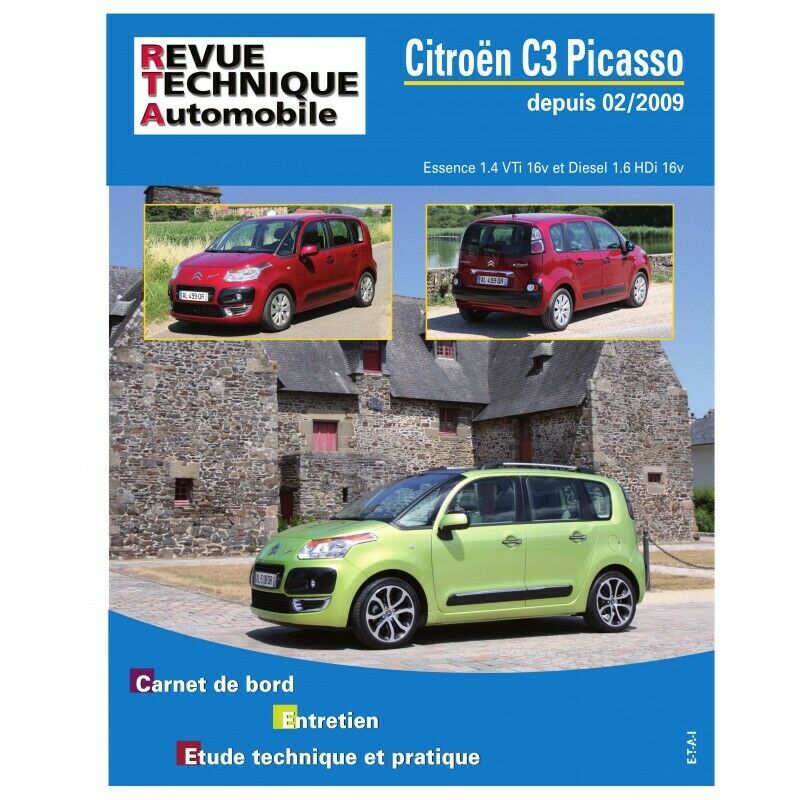 Revue Technique Automobile B745 Citroën C3 Picasso depuis 02/2009