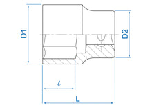 Charger l'image dans la galerie, Douille 1/2 6 pans 23 mm king Tony Spécial mécanique Auto Moto
