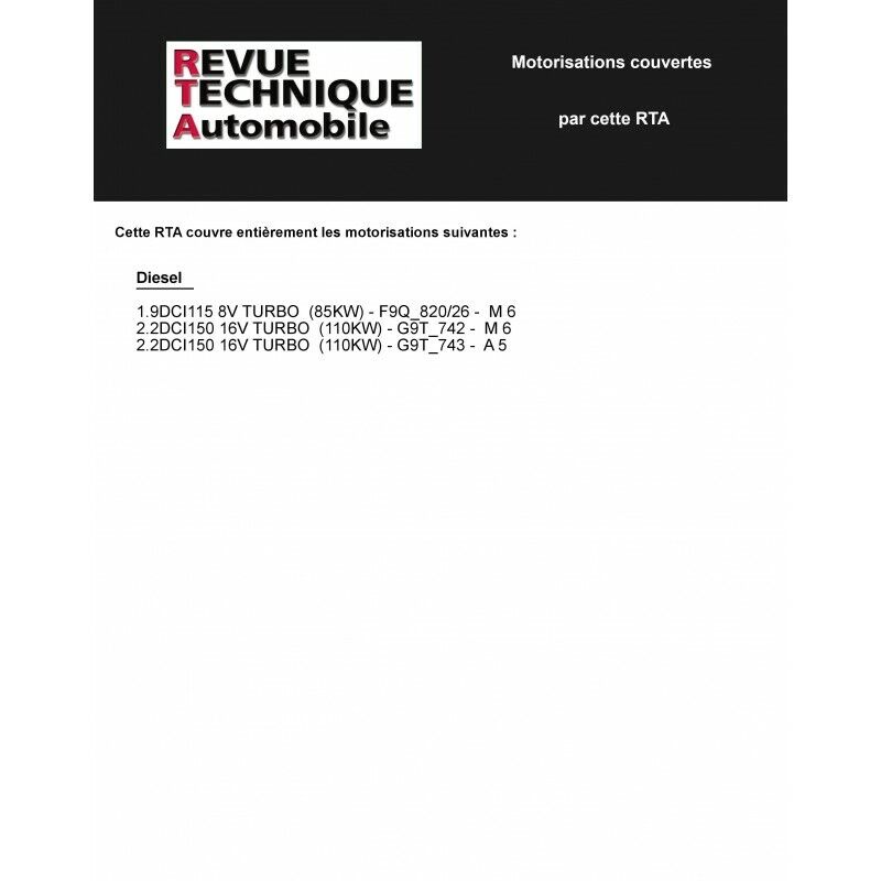 Renault Espace revue technique automobile Capteur de qualité d'air