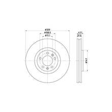 Charger l&#39;image dans la galerie, 2x Disques de freins Pagid 50368 pour Peugeot 607 V6  8DD 355 108-421
