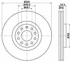 2x Disques de freins Pagid 52423 pour Opel Omega A B Senator  8DD 355 127-091