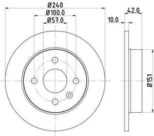 Charger l&#39;image dans la galerie, 2x Disques de freins Pagid 52432 pour Chevrolet Opel Astra....8DD 355 106-091
