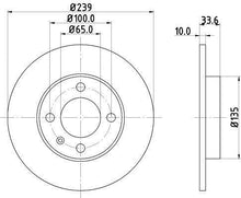 Charger l&#39;image dans la galerie, 2x Disques de freins Pagid 53946 pour VW Polo 8DD 355 104-191
