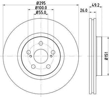 Charger l&#39;image dans la galerie, x Disques de freins Pagid 54356PRO pour Toyota Avensis 8DD 355 111-651
