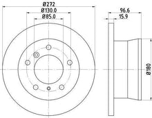 Charger l&#39;image dans la galerie, 2x Disques de freins Pagid 54637 pour Toyota Auris Corolla  8DD 355 118-951
