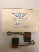 Charger l&#39;image dans la galerie, Jeu de balais (charbon) JX17 pour Fiat 500 600 1100 1200 1500 remplace 4017056
