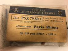 Charger l&#39;image dans la galerie, Jeu de balais (charbon) PSX 79-80A 72734 pour Simca Chrysler 1300 1500
