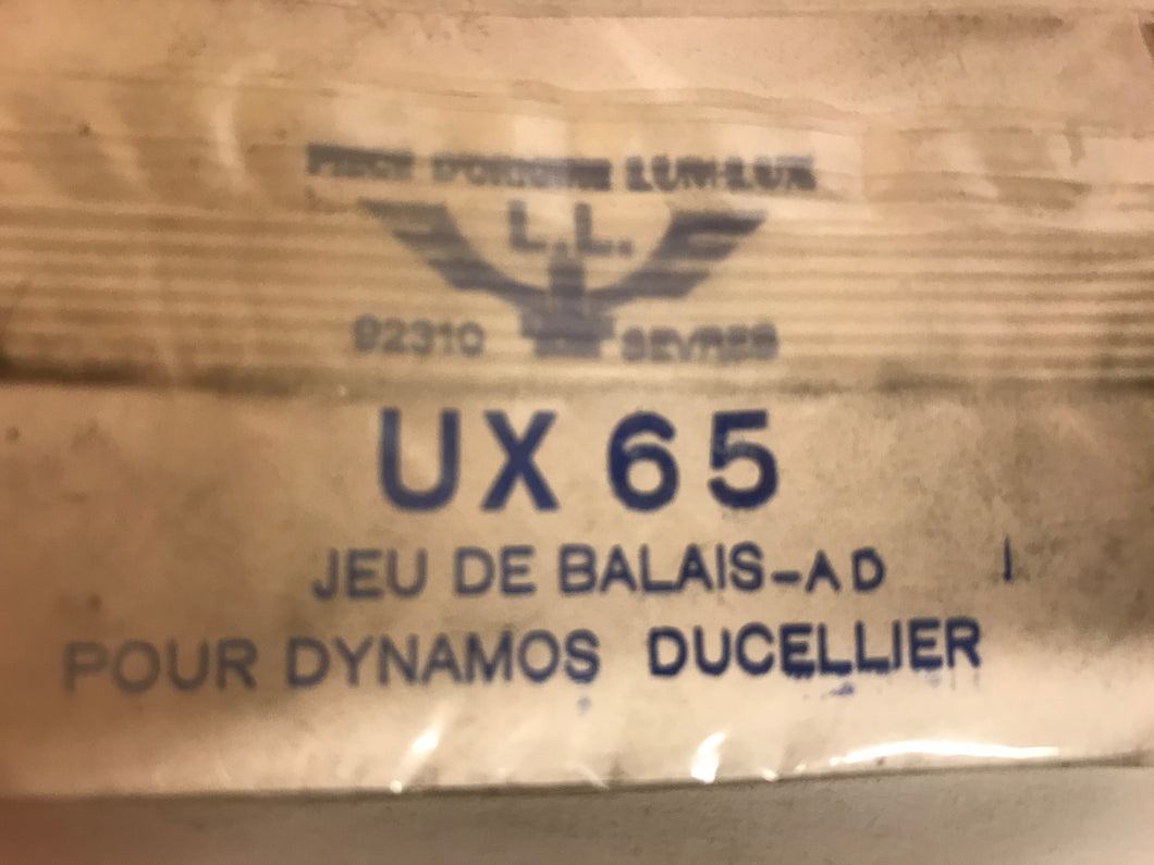 Jeu de balais (charbon) UX65 pour Simca 1300/1301/1500/1501